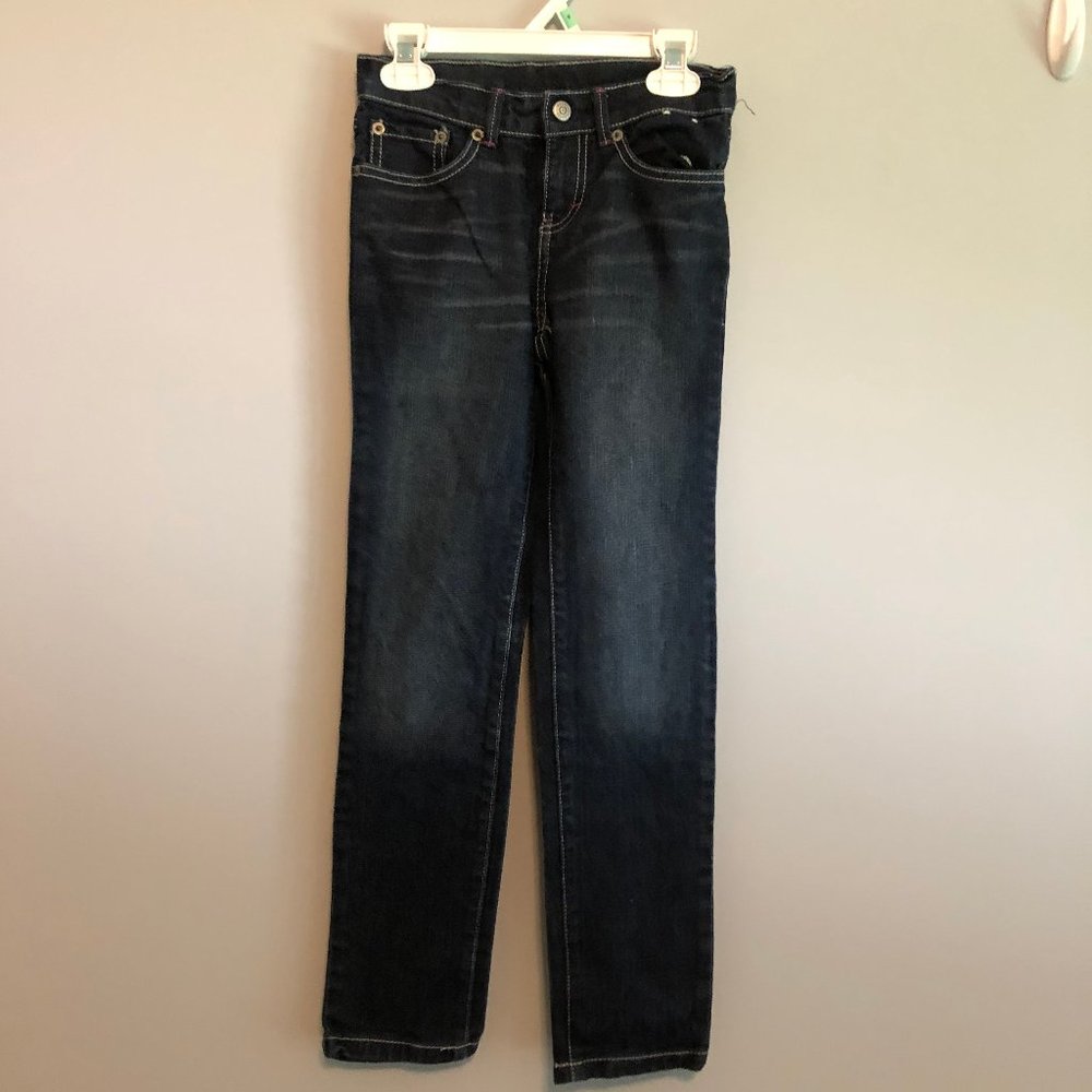 Gymboree Merry & Bright 8 Dark wash 5 pocket jeans